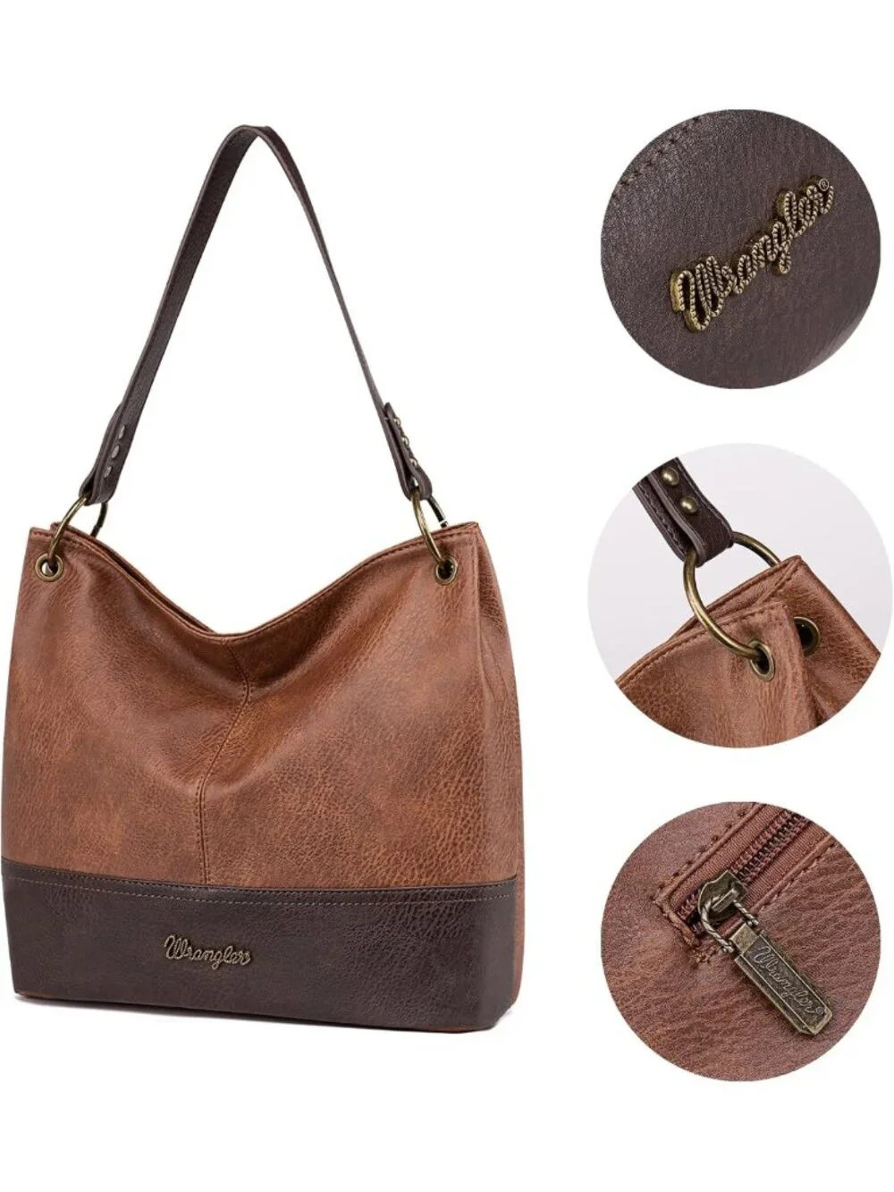Vegan Leather Hobo Bag for Women | Stylish Top Handle Shoulder Purse & Handbag
